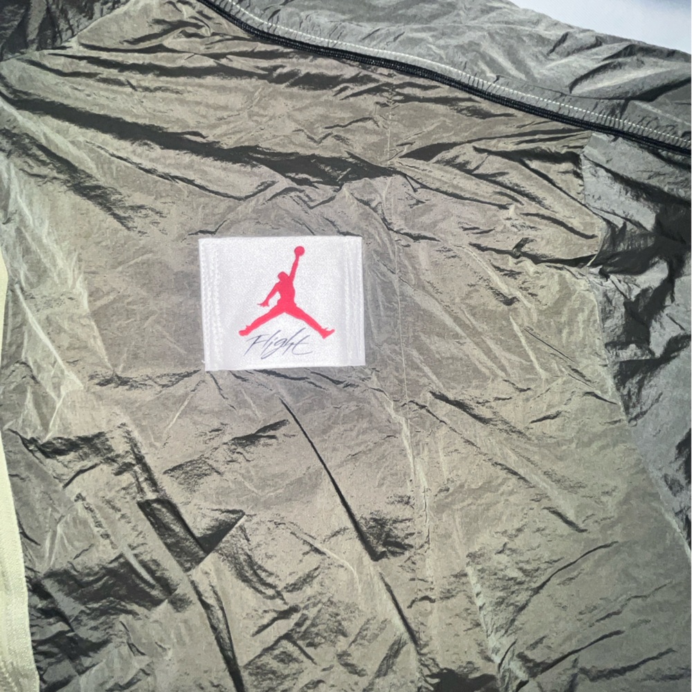 Nike Jordan Flight Full Zip Lightweight Jacket Loose Fit Warm Up Size Large New - Picture 6 of 10